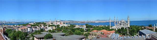 panoramatický pohled na istambul